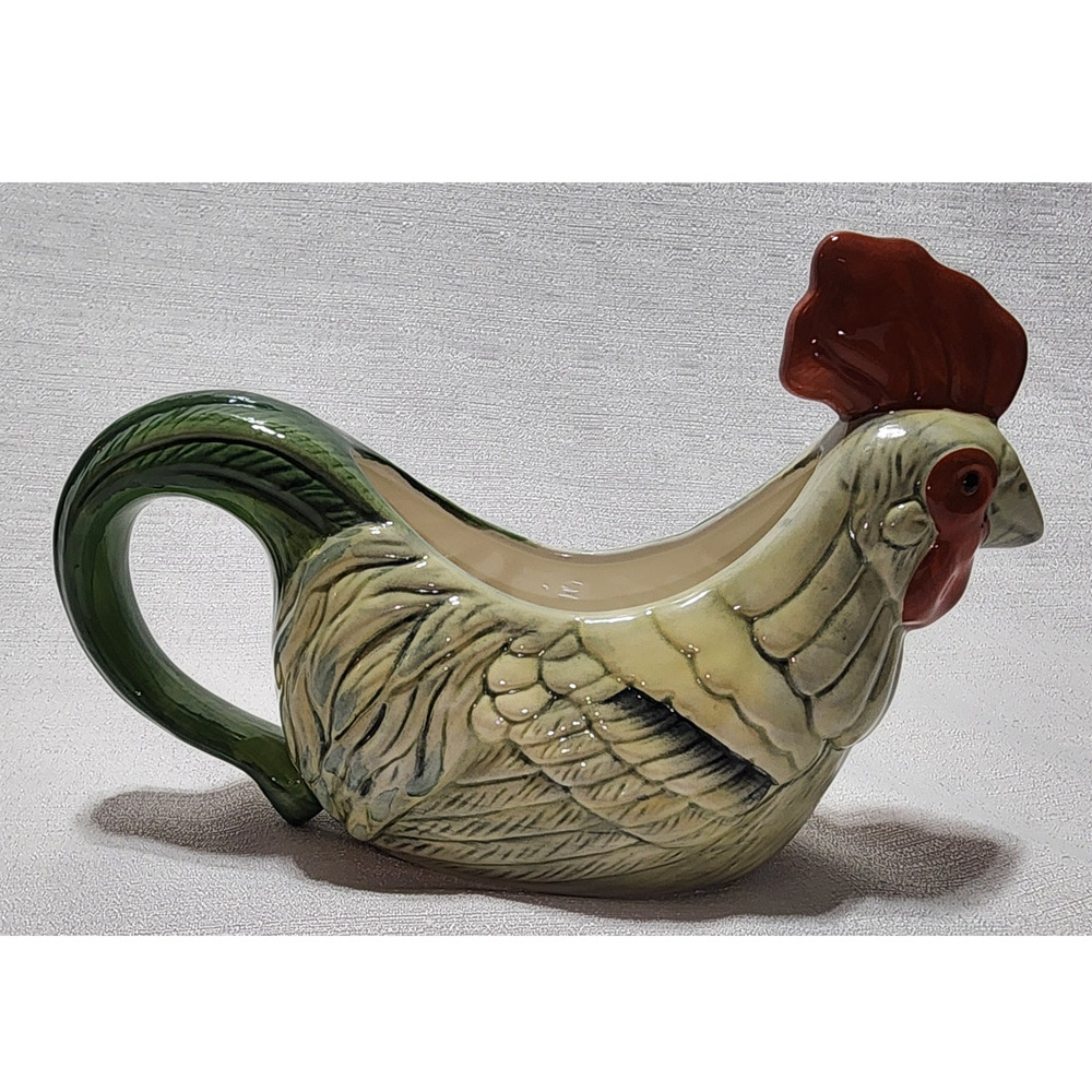 John Derian Roster gravy boat 10 ''